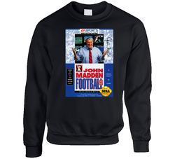 John Madden Football 93 Sega Genesis Cover Fan Sweater Crewneck Sweatshirt