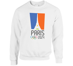 Paris 2024 Olympics Logo Sweater Crewneck Sweatshirt