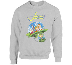 The Jetsons 60s Tv Series Show Worn Look Vintage Unisex Sweater Crewneck Sweatshirt