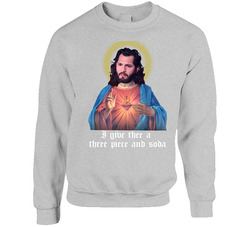 Jorge Masvidal Jesus Three Piece Soda Sweater Crewneck Sweatshirt
