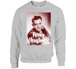 Perry Mason Tv Show Raymond Burr Perry Christmas Funny Sweater Crewneck Sweatshirt