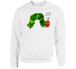 The Very Hungry Caterpillar Children's Book Sweater Crewneck Sweatshirt The Very Hungry Caterpillar Children's Book Sweater Crewneck Sweatshirt