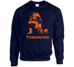 Tebowing Tim Tebow Denver Qb Football Pray Jesus Sweater Crewneck Sweatshirt