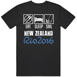 Eat Sleep Sail Sailing New Zealand Rio 2016 Summer Olympic Team Unisex T Shirt