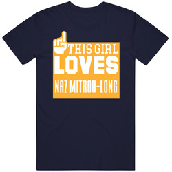 Naz Mitrou-long #30 Utah Basketball This Girl Loves Team Fan Sports Unisex T Shirt