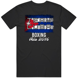 Cuba Boxing Rio 2016 Olympic Team Flag Unisex T Shirt