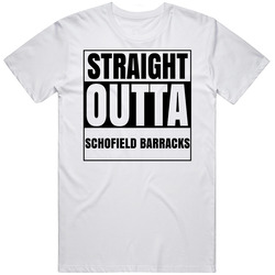 Straight Outta Schofield Barracks Hawaii City Compton Parody Unisex T Shirt