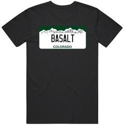 Basalt Colorado Custom City License Plate Customizable Unisex T Shirt