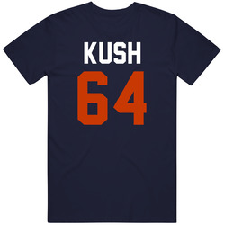 Jersey Back Eric Kush Chicago Football Team Fan For Navy Unisex T Shirt