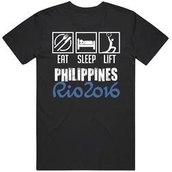 Eat Sleep Weightlifting Philippines Rio 2016 Summer Olympic Team Unisex T Shirt