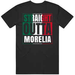 Straight Outta Morelia Mexican City Mexico Grunge Parody Unisex T Shirt