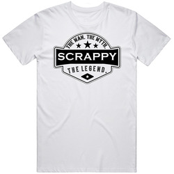 Scrappy Man Myth Legend Trendy Logo Label Style Cool Name Unisex T Shirt