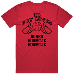 Ruben Boumtje Boumtje This Guy Loves Heart Portland Basketball Unisex T Shirt