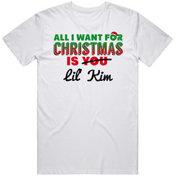 All I Want For Christmas Is Lil' Kim Sexy Women Celebrity Fan Unisex T Shirt