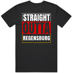 Straight Outta Regensburg German City Germany Grunge Parody Unisex T Shirt
