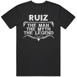 Ruiz Man Myth Legend Vintage Grunge Style Cool Name Unisex T Shirt