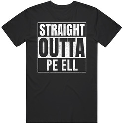 Straight Outta Pe Ell Washington City Grunge Parody Cool Unisex T Shirt