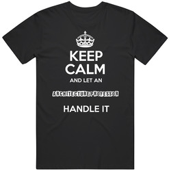 Keep Calm Let An Architecture Professor Handle It Occupation Unisex T Shirt