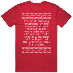 Griswold Family Chrithmath National Lampoons Christmas Vacation Quote Clark Knit Unisex T Shirt