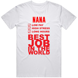 Nana Best Job Ever Chechen Mom Nationality Unisex T Shirt