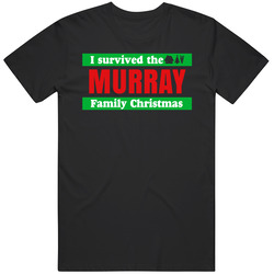 Survived Murray Family Christmas Trending Last Name Holiday Gift Unisex T Shirt