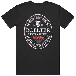 Boelter Irish Beer Label St Patricks Day Guinness Parody Grunge Unisex T Shirt
