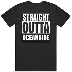 Straight Outta Oceanside California City Compton Parody Grunge Unisex T Shirt