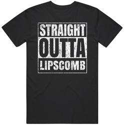 Straight Outta Lipscomb City Grunge Worn Look Parody Unisex T Shirt