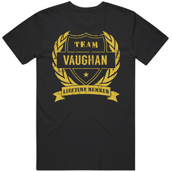 Team Vaughan Lifetime Member Last Name Surname Classic Cotton T Shirt