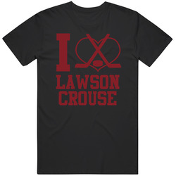 I Love Heart Lawson Crouse Arizona Hockey Classic Cotton T Shirt