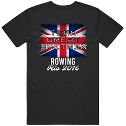 Great Britain Rowing Rio 2016 Olympic Team Flag Classic Cotton T Shirt