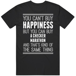 Buy A Checker Marathon Happiness Car Lover Classic Cotton T Shirt
