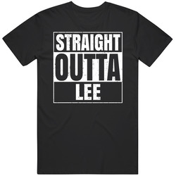 Straight Outta Lee High School Funny Graduation Parody Classic Cotton T Shirt