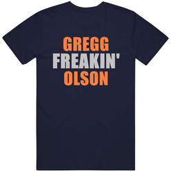 Gregg Olson Freakin Detroit Michigan Baseball Sports Classic Cotton T Shirt
