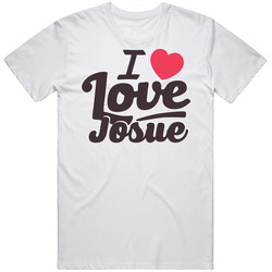 Josue I Love Boyfriend Girlfriend First Name Cool Valentines Classic Cotton T Shirt