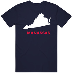 Manassas Virginia Custom City Patriotic Usa Classic Cotton T Shirt