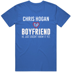 Chris Hogan Is My Boyfriend Just Doesn't Know Buffalo Football Player Funny Fan Classic Cotton T Shirt