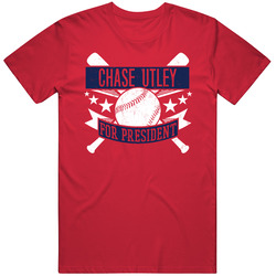 Chase Utley For President Philadelphia Baseball Player Funny Classic Cotton T Shirt