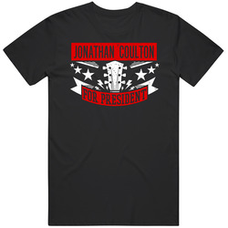 Jonathan Coulton For President Guitarist Music Player Election Parody Fan Classic Cotton T Shirt