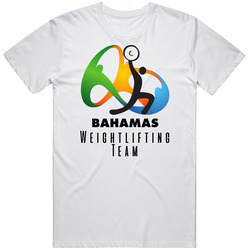 Bahamas Weightlifting Team Rio 2016 Olympic Event Logo Classic Cotton T Shirt