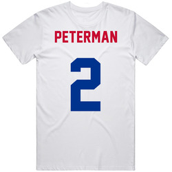 Jersey Back Nathan Peterman Buffalo Football Team Fan For White Classic Cotton T Shirt