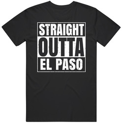 Straight Outta El Paso High School Funny Graduation Parody Classic Cotton T Shirt