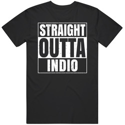 Straight Outta Indio California City Compton Parody Grunge Classic Cotton T Shirt