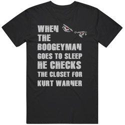 Kurt Warner Boogeyman Basketball Hockey Baseball Football Classic Cotton T Shirt