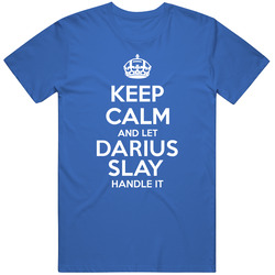 Keep Calm And Let Darius Slay Handle It Detroit Football Player Sports Fan Classic Cotton T Shirt
