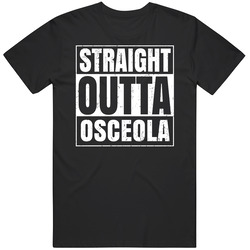 Straight Outta Osceola High School Funny Graduation Parody Classic Cotton T Shirt