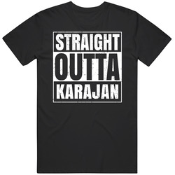 Straight Outta Karajan Planets Stars Solar System Classic Cotton T Shirt