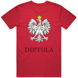 Deptula Polish Last Name Custom Surname Poland Coat Of Arms Classic Cotton T Shirt