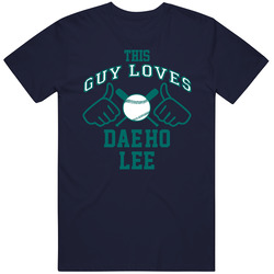 This Guy Loves Dae-ho Lee Seattle Baseball Player Classic Classic Cotton T Shirt