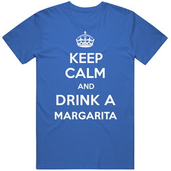 Keep Calm Drink Margarita Funny Parody Classic Cotton T Shirt